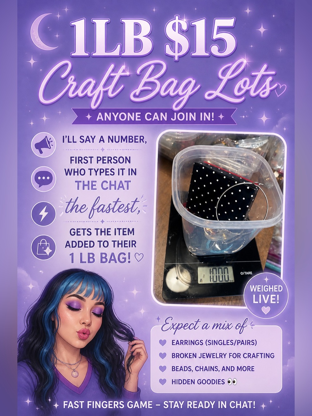 $15 1 lb Craft Bag ✨🌸